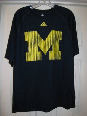Michigan Wolverines Large Adidas Climalite Men's Shirt